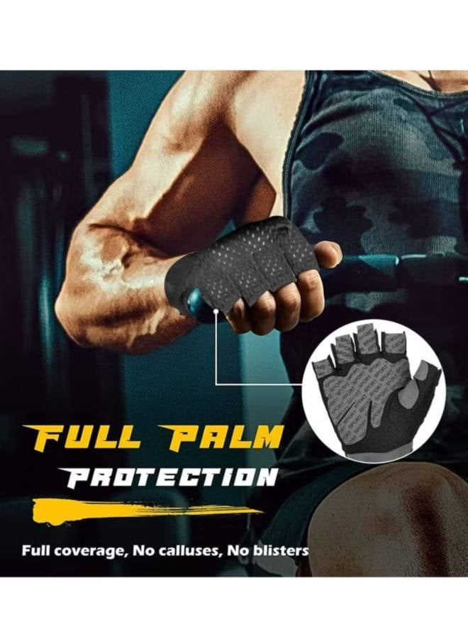 GymHand Gloves with Anti-skid and Wear-resistant, Comfortable Exercise and Breathable Gym with Velcro, Weight Lifting Gloves - Image 4