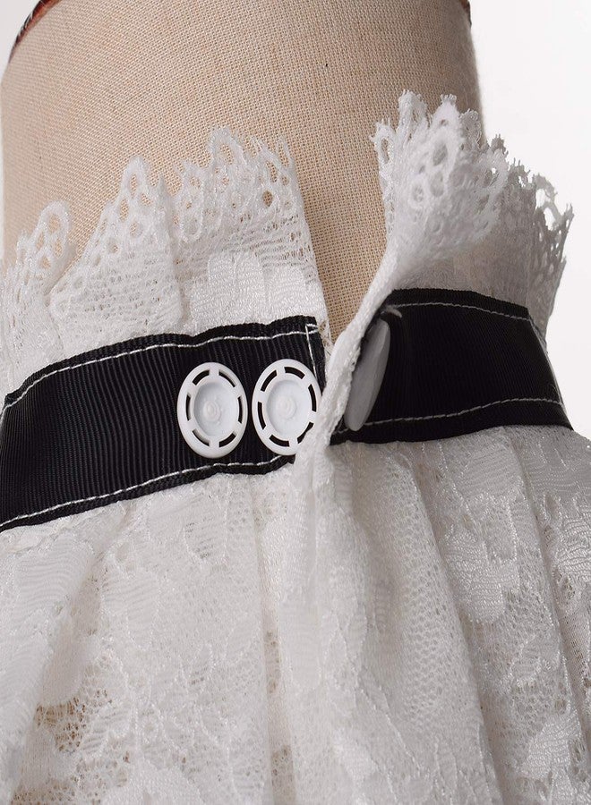 BLESSUME Lolita Neck Collar Elizabethan Ruff Gothic Lace Neck Ruff Collar (White 2) - Image 5