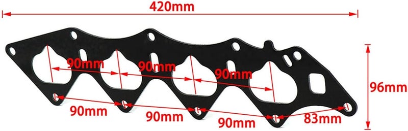 Wivplex Thermal Intake Manifold Gasket for Civic and Acura - Image 2