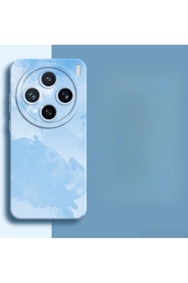 عام غطاء حماية متوافق مع هاتف vivo X200S - تصميم سائل رقيق للغاية بملمس الجلد، غطاء سيليكوني مضاد للصدمات بحماية كاملة