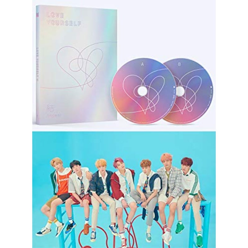 ألبوم Love Yourself Answer F إصدار Bangtan Boys 2 قرص مضغوط + ملصق + كتاب صور + كتاب صغير + بطاقة صور + حزمة ملصقات + هدية (مجموعة 6 بطاقات صور إضافية) - Image 1