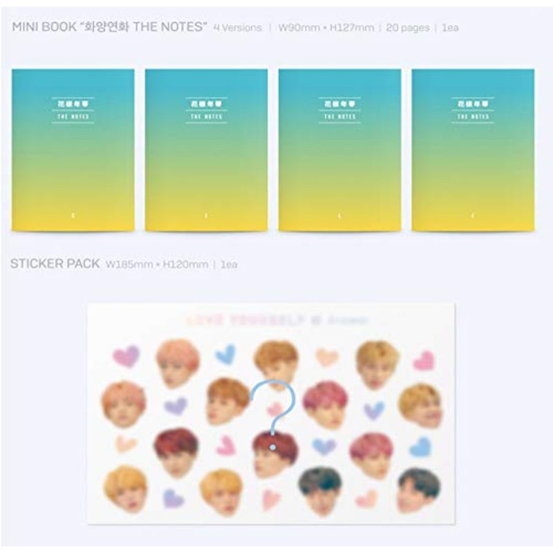 ألبوم Love Yourself Answer F إصدار Bangtan Boys 2 قرص مضغوط + ملصق + كتاب صور + كتاب صغير + بطاقة صور + حزمة ملصقات + هدية (مجموعة 6 بطاقات صور إضافية) - Image 4