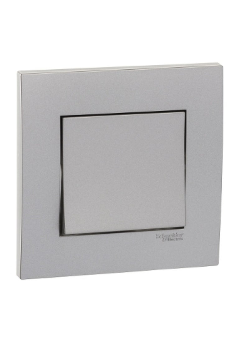 Schneider Electric Schneider Electric Vivace 16AX 250V 1gang 1Way Switch,Aluminium Silver - KB31_1_AS 
