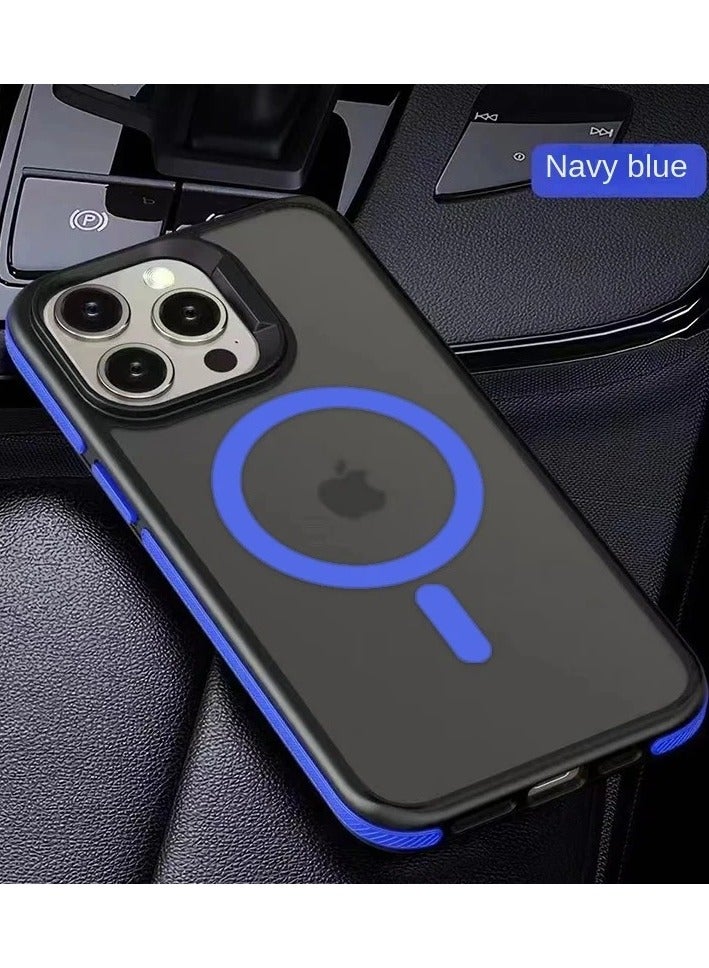 AROAQ Magnetic Luxury Matte Translucent Armor Shockproof Case For iPhone 16 15 14 13 12 11 Pro Max Plus Magsafe Wireless Charge Cover - Image 1