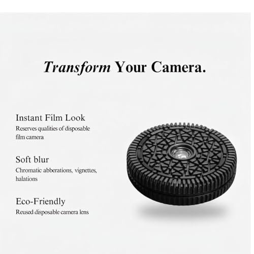 Retropia Original Retropia Repurposed Disposable Camera Lens - Unlimited Instant Film-Look Photos - Compact Pancake Lens, 32mm Focal Length & Fixed f/11 Aperture (M43 Mount Mirrorless Compatible) - Image 5