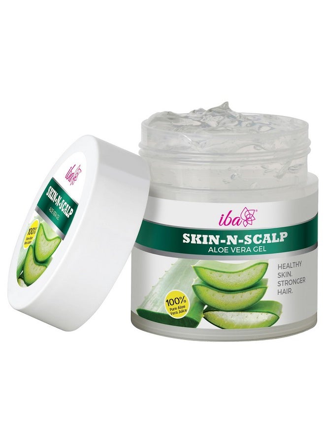 Iba Skin - N - Scalp Aloe Vera Gel For Face, Skin & Hair 100G | 100% Pure Aloe Vera Gel | For Hydrates, Moisturizes, Nourished And Glowing Skin, Healthy Scalp And Stronger Hair | Halal Certified & Vegan  - Image 1