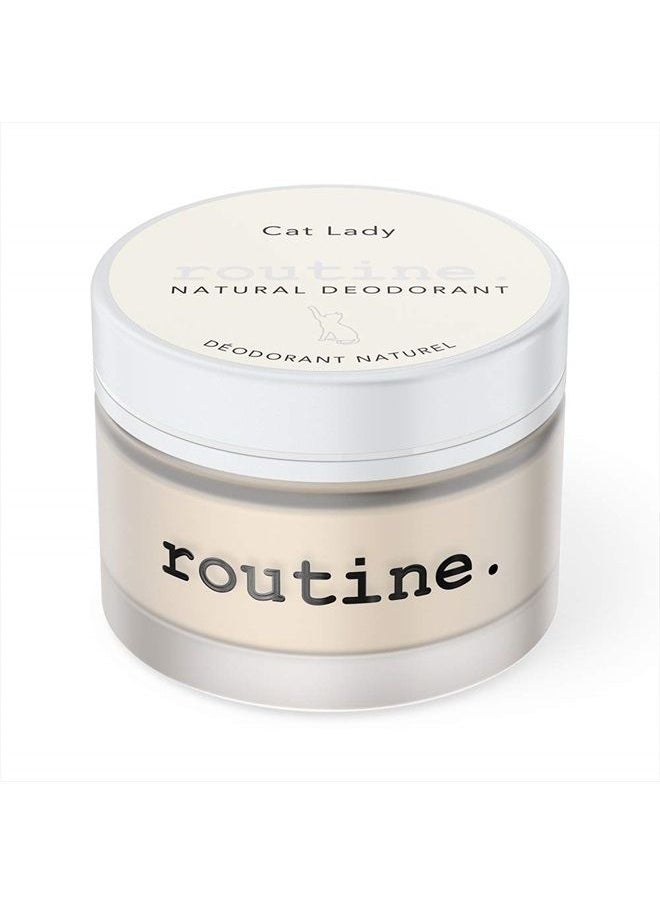 Routine Wellness ROUTINE Natural Deodorant Jar for Women and Men - 58g | Antiperspirant Deodorant for All Types of Skin | Pineapple and Vanilla Scented Travel Size Refillable Deodorizer | Aluminum Free – Cat Lady  - Image 2