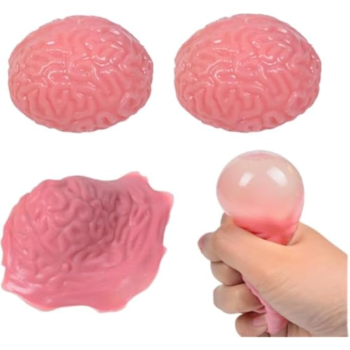 YOYOSTORE 1Pcs Fake Brain Splat Ball Stress Sensory Funny Toy - Image 1