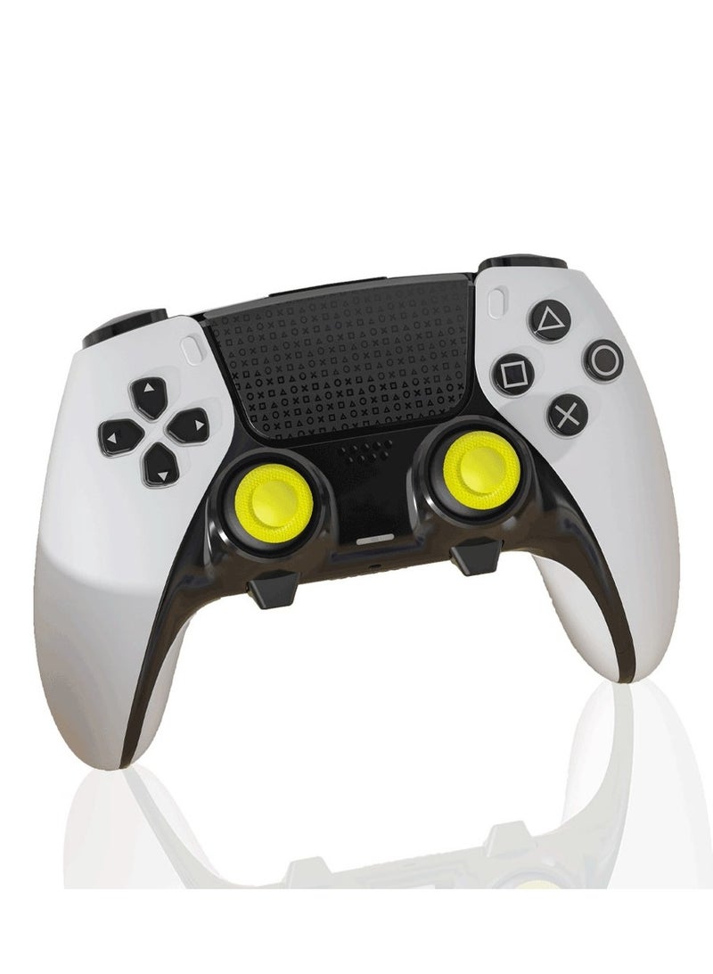 porodo 8 in1 Thumb Stick Caps + Back Buttons Combo for PS5 Edge Controller - Yellow Golden  - Image 2