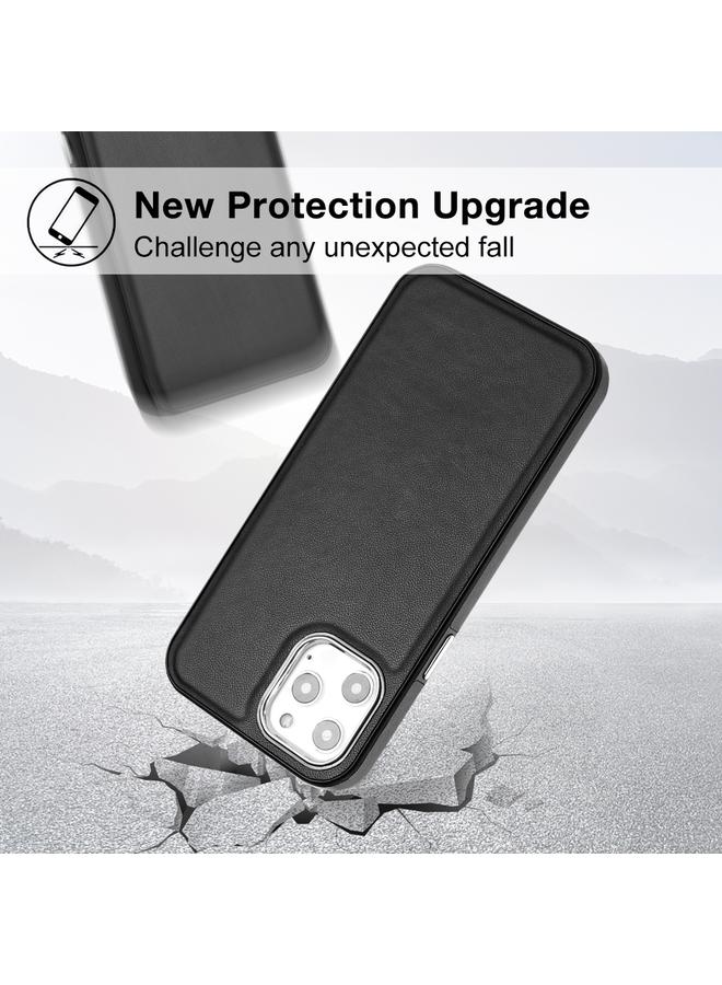 Zaboon Case For iPhone 12 Pro Max Leather Texture Full Coverage Phone Case - Image 3