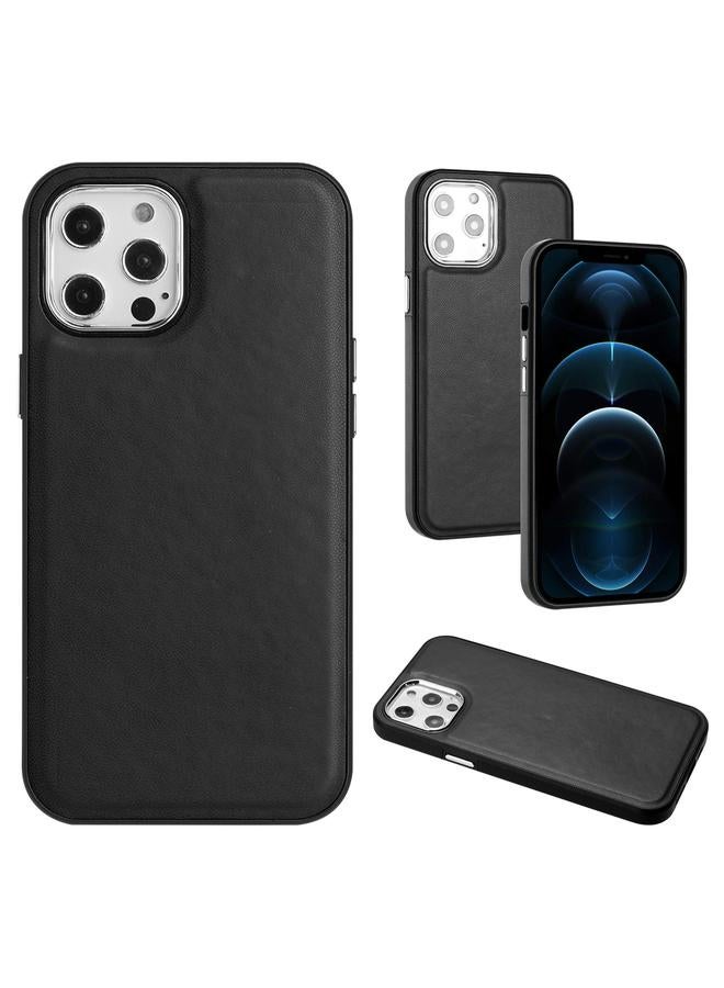 Zaboon Case For iPhone 12 Pro Max Leather Texture Full Coverage Phone Case - Image 1