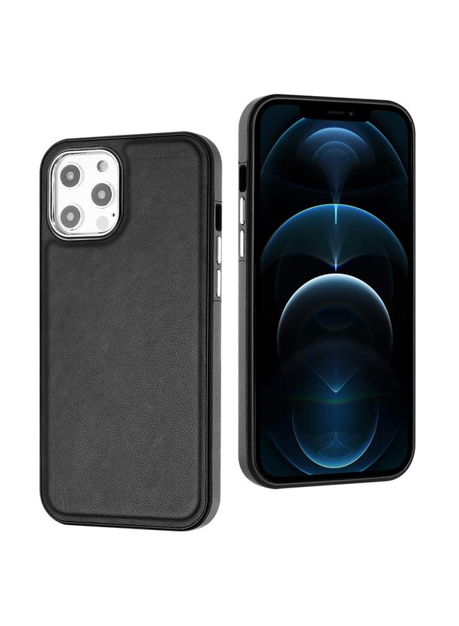 Zaboon Case For iPhone 12 Pro Max Leather Texture Full Coverage Phone Case - Image 2