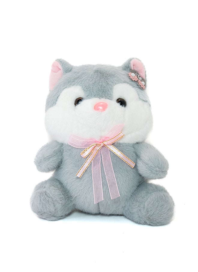 Toto Toys - Soft And Cuddly Favorite Plush Bunny Grey Color Size 23 cm - Image 1