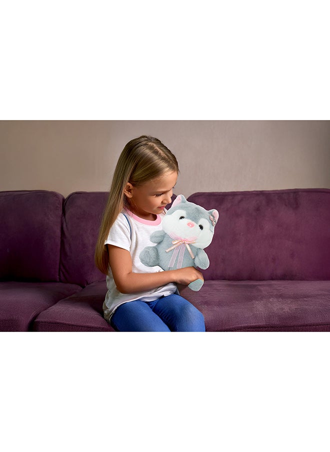 Toto Toys - Soft And Cuddly Favorite Plush Bunny Grey Color Size 23 cm - Image 1