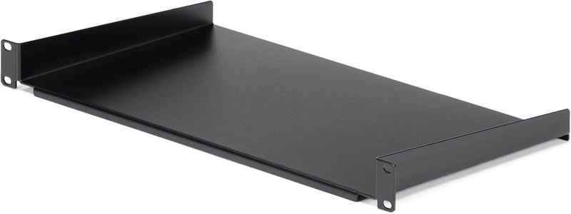 StarTech .com 1U Fixed Server Rack Mount Shelf - 10in Deep Steel Universal Cantilever Tray for 19" AV/Network Equipment Rack - 44lbs (CABSHELF1U10) - Image 1