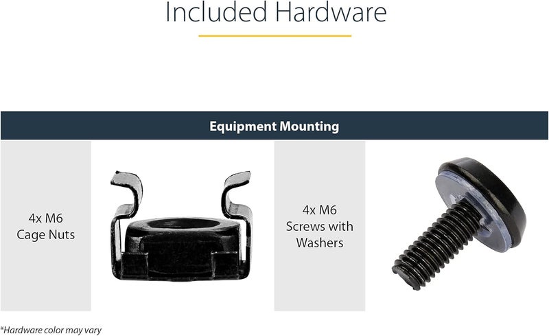 StarTech .com 1U Fixed Server Rack Mount Shelf - 10in Deep Steel Universal Cantilever Tray for 19" AV/Network Equipment Rack - 44lbs (CABSHELF1U10) - Image 5