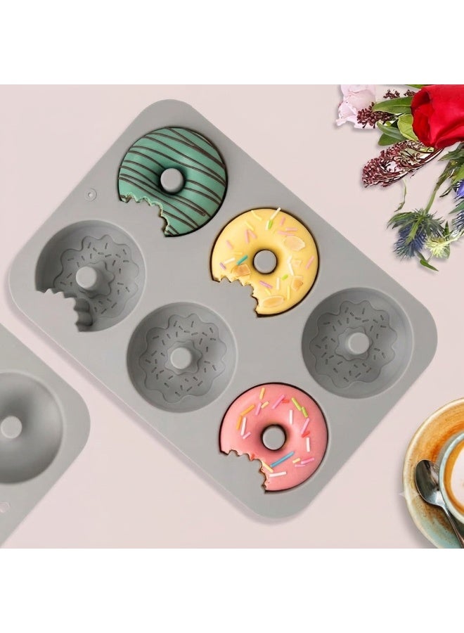 Happy Home Silicone Donut Mold with 6 Cavities 23.5 × 16.5 × 3.8 cm – LFGB Food Grade Non-Stick Flexible Baking Pan for Homemade Donuts, Heat Resistant from -30°C to 230°C, Oven, Microwave, Freezer & Dishwasher Safe, Reusable Baking Mold for Donuts, Mini Cakes, Desserts & Pastries - Image 3