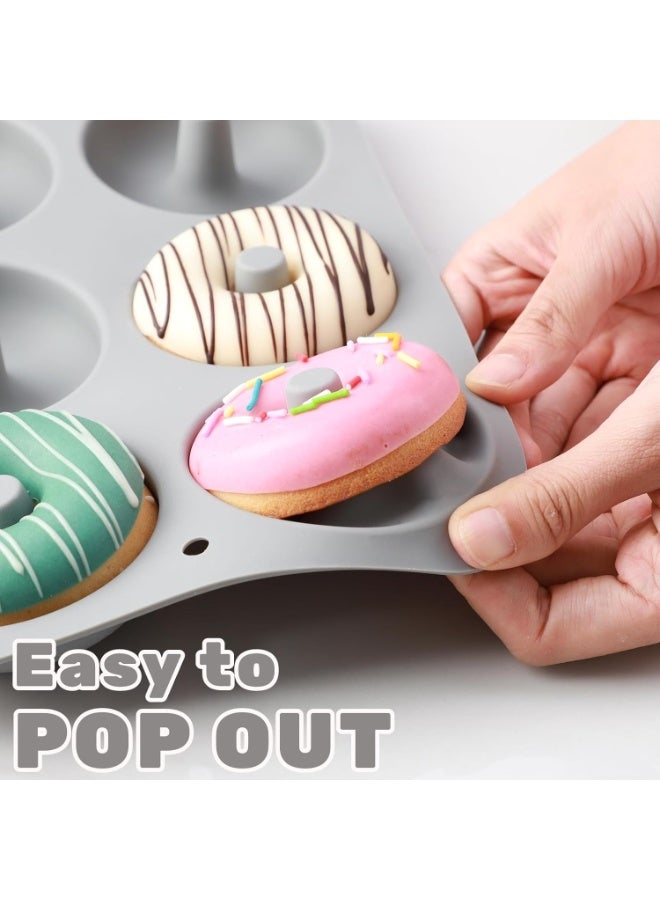 Happy Home Silicone Donut Mold with 6 Cavities 23.5 × 16.5 × 3.8 cm – LFGB Food Grade Non-Stick Flexible Baking Pan for Homemade Donuts, Heat Resistant from -30°C to 230°C, Oven, Microwave, Freezer & Dishwasher Safe, Reusable Baking Mold for Donuts, Mini Cakes, Desserts & Pastries - Image 5