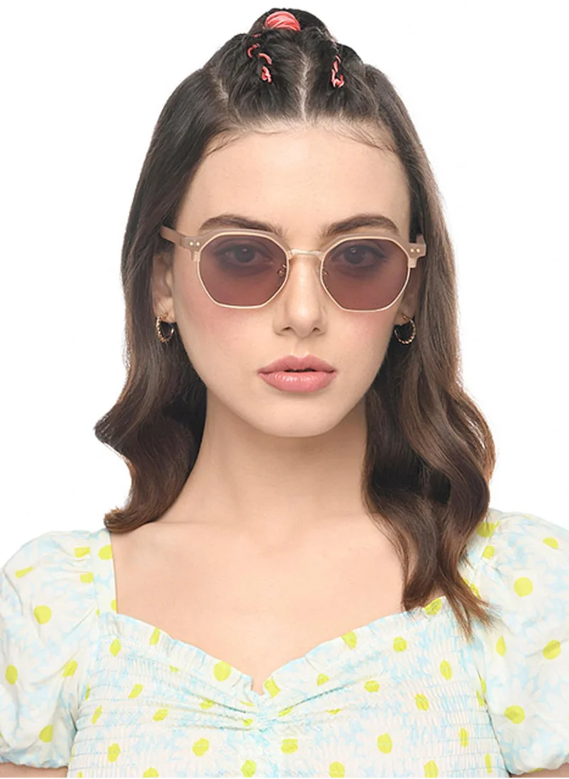VINCENT CHASE Unisex Polarized Clubmaster Sunglasses - VC S16341 - Lens Size: 52 Mm