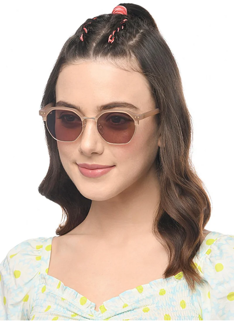 VINCENT CHASE Unisex Polarized Clubmaster Sunglasses - VC S16341 - Lens Size: 52 Mm