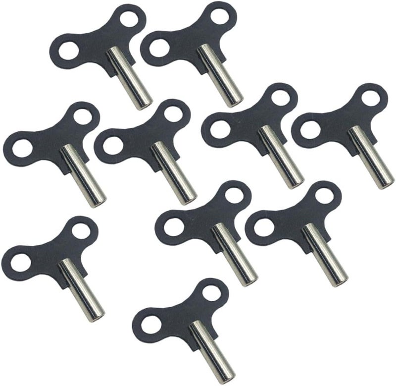 POPETPOP 10pcs Metal Clock Key Wood Clock Tool Precision Winding Key for Vintage Repair Easy Insertion Removal - Image 1