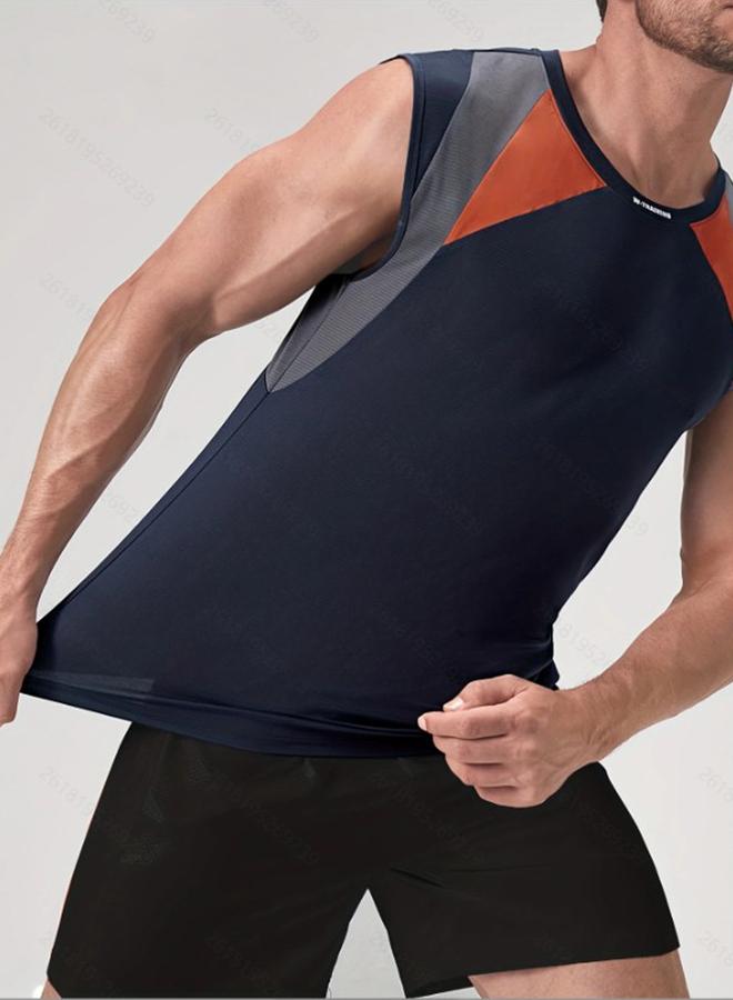 Take Two Take Two Color Block Round Neck Tank Top  - Image 3