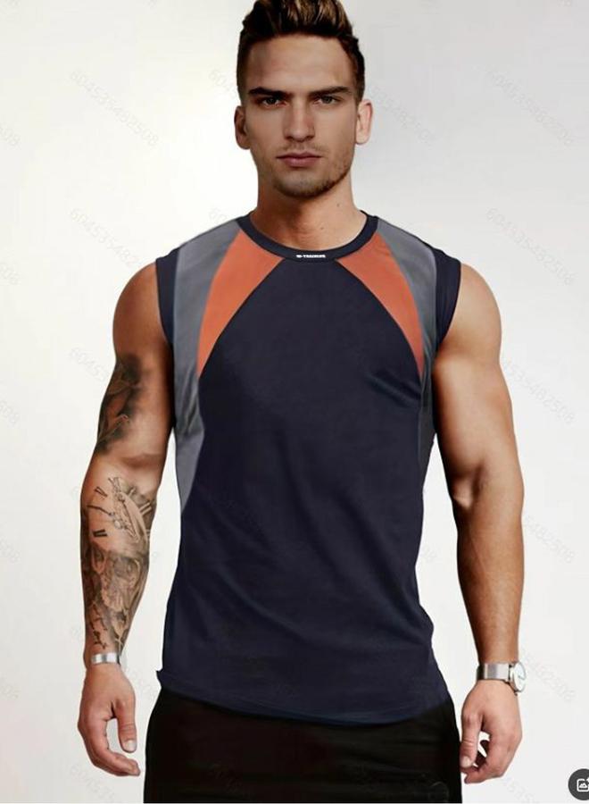 Take Two Take Two Color Block Round Neck Tank Top  - Image 1