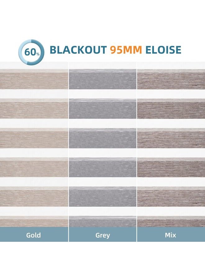 SmartWings Zebra Fabric Sample, Light Filtering Window Shades Sample Fabric, Multi-Color - Image 4
