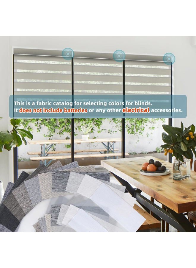 SmartWings Zebra Fabric Sample, Light Filtering Window Shades Sample Fabric, Multi-Color - Image 2