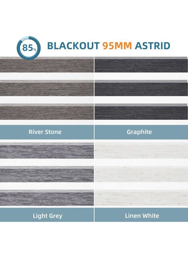 SmartWings Zebra Fabric Sample, Light Filtering Window Shades Sample Fabric, Multi-Color - Image 3