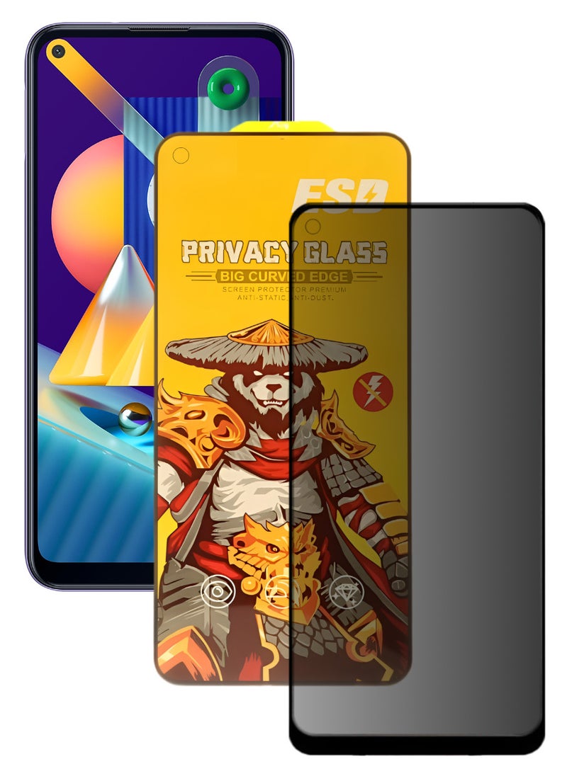 ESD Tempered Dustproof Privacy Glass Screen Protector Compatible For Samsung Galaxy M11 - Image 1