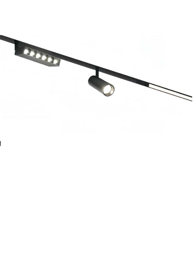 Track light 12W BK 3000K WW, Warm White, Anti-Glare, Aluminium - Image 2