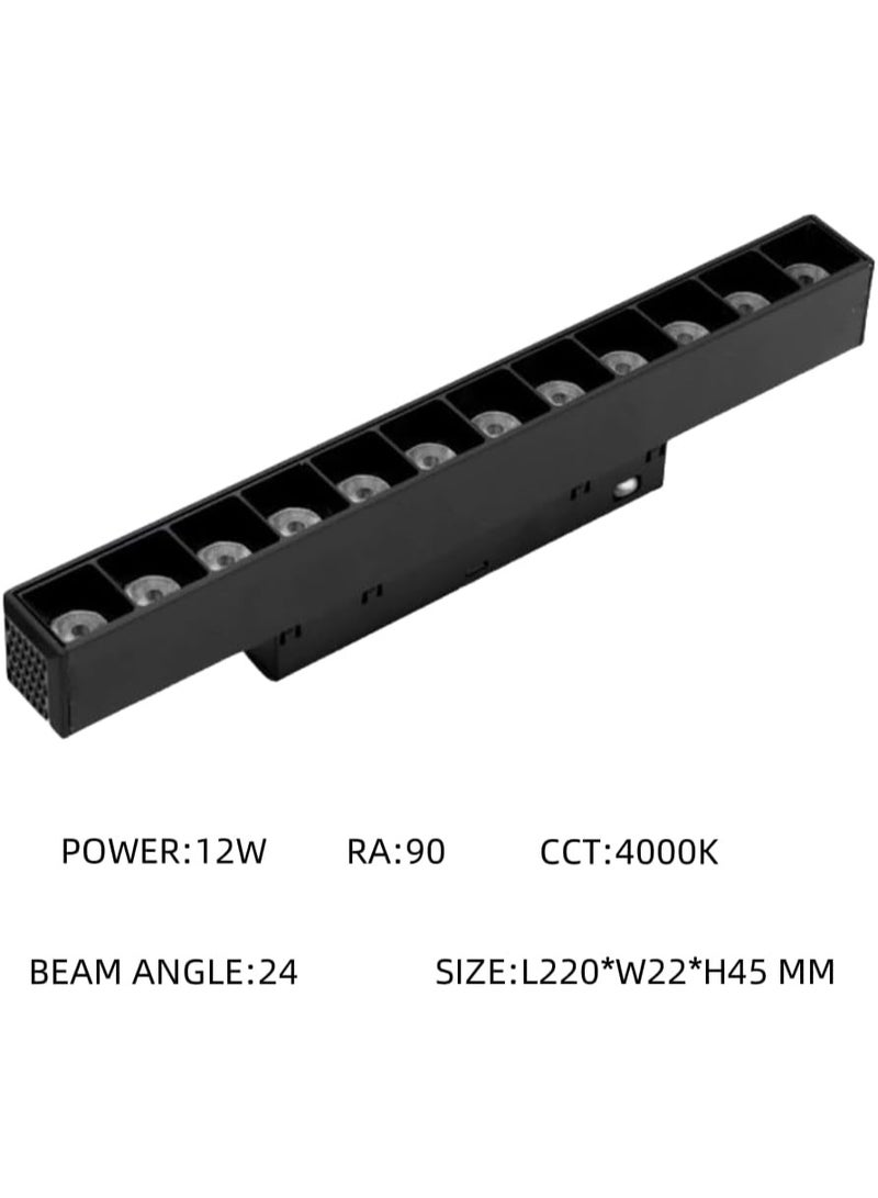 Track light 12W BK 3000K WW, Warm White, Anti-Glare, Aluminium - Image 4