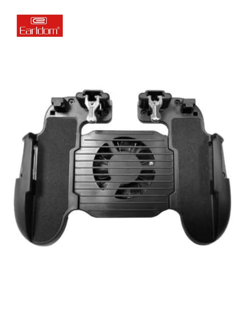 Earldom Mobile Game Controller with Cooling Fan, Phone Game Controller with Triggers Joystick for PUBG/Call of Duty/Fortnite, Phone Gaming Grip Gamepad for 4.7-7" Android iOS Phone  - Image 1