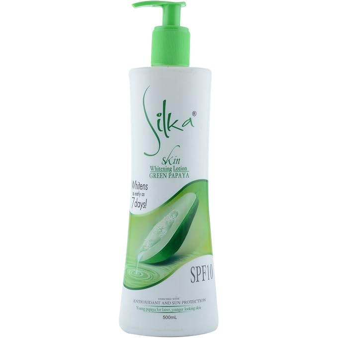 Silka SPF10 Green Papaya Lotion 500 ml - Image 1