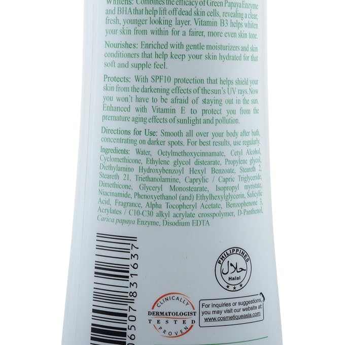 Silka SPF10 Green Papaya Lotion 500 ml - Image 2