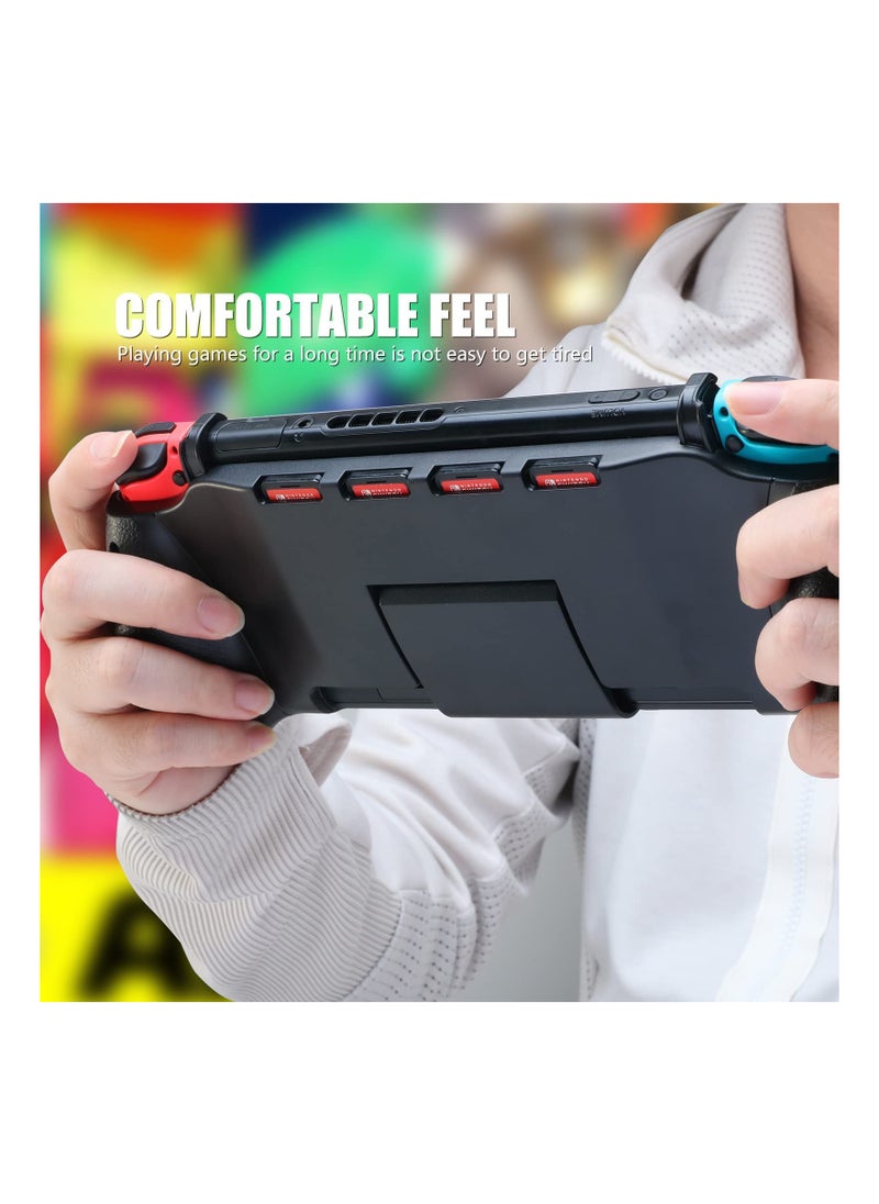 SYOSI - Fit for Switch OLED Grip, MAKINGTEC for Switch OLED Accessories Grip with Game Storage and Kickstand, Hand Grip Compatible with for Nintendo Switch and for Switch OLED - Image 1