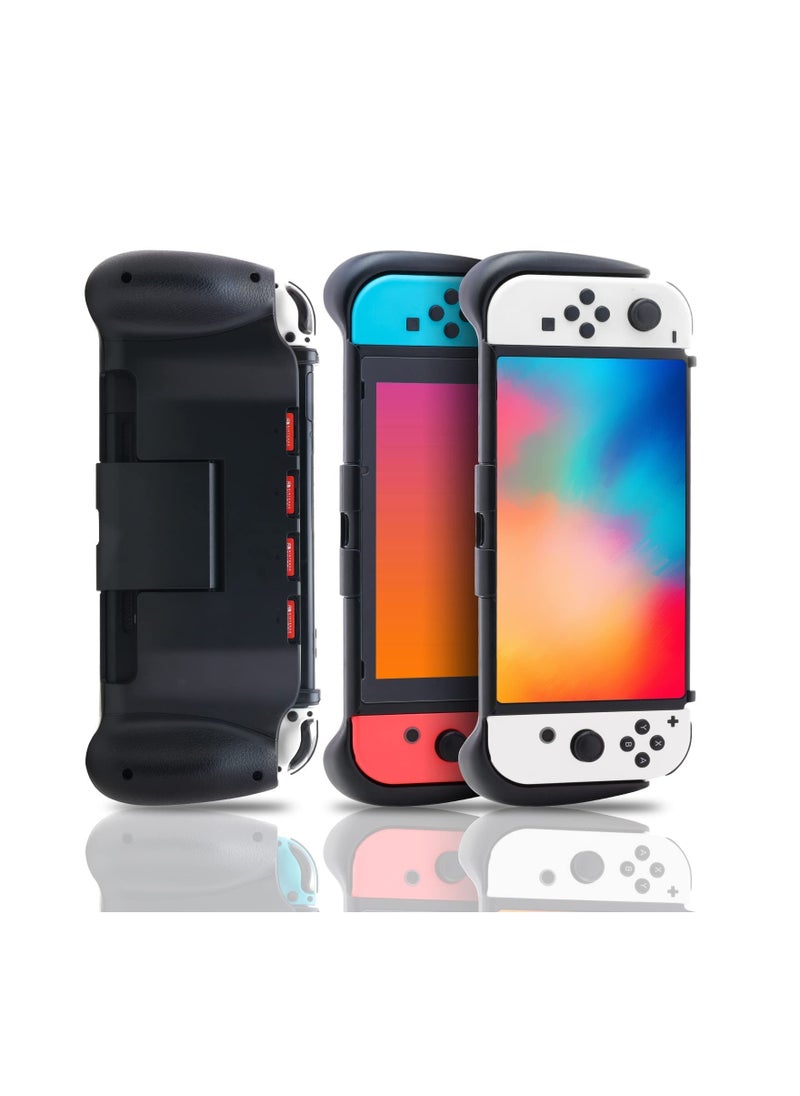 SYOSI - Fit for Switch OLED Grip, MAKINGTEC for Switch OLED Accessories Grip with Game Storage and Kickstand, Hand Grip Compatible with for Nintendo Switch and for Switch OLED - Image 1