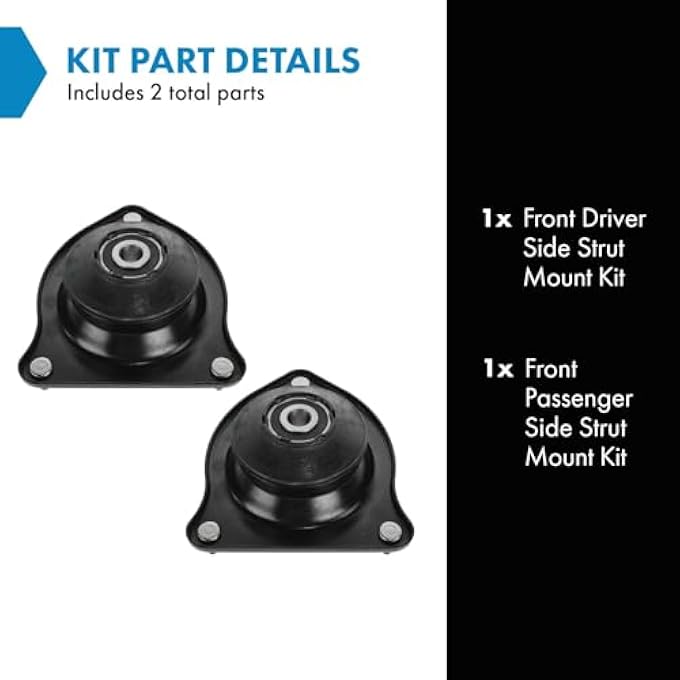 TRQ Front Strut Mount Kit Compatible With 20022008 Mini Cooper - Image 3