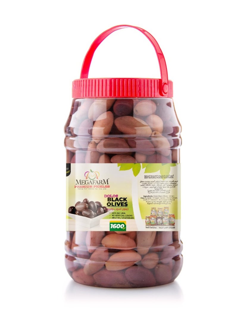 Megafarm Pickled Dolce Black Olives 1.6kg  - Image 2