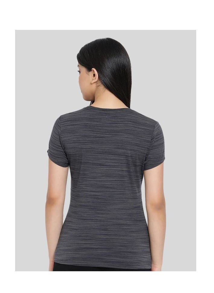 Lyra Grey Activewear T-shirt for Women | Color Shade May Vary  - Image 5