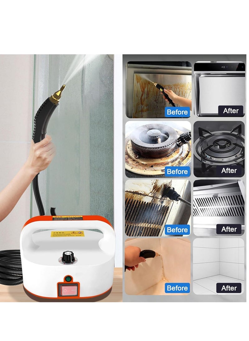 Excefore - Portable Steam Cleaner, High Temperature Steamer for Cleaning Bed Bugs, steam cleaner for mattress, Car Detailing, Couch,Furniture, Upholstery, Kitchen, Bathroom, Grout and Tile - Image 1