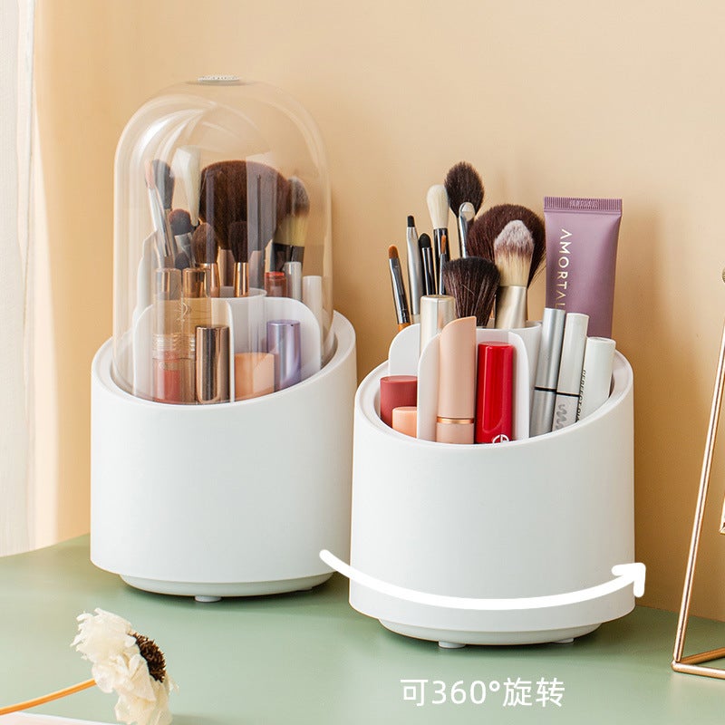 Aiyouhui Makeup Brush Storage Bucket Dust-Proof Transparent Acrylic Desktop Lipstick Cosmetics Storage Box High-End - Image 4