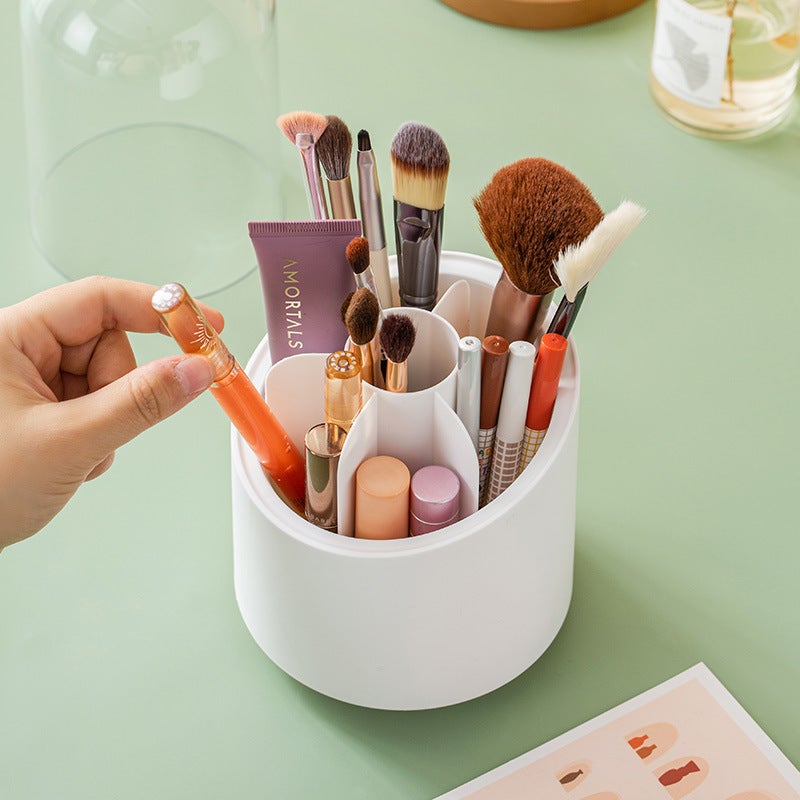 Aiyouhui Makeup Brush Storage Bucket Dust-Proof Transparent Acrylic Desktop Lipstick Cosmetics Storage Box High-End - Image 5