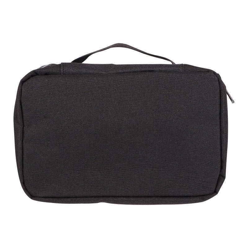 Waterproof Hanging Toiletry Bag Foldable Cosmetic Organizer Pouch Black - Image 2