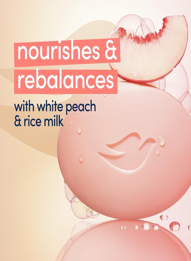 Dove صابون دوف الجمالي لإعادة التوازن بنكهة الخوخ الأبيض وحليب الأرز 6 قطع لبشرة مغذية ومرطبة، مع ¼ كريم مرطب بتركيبة نباتية، 3.75 أونصة - Image 5