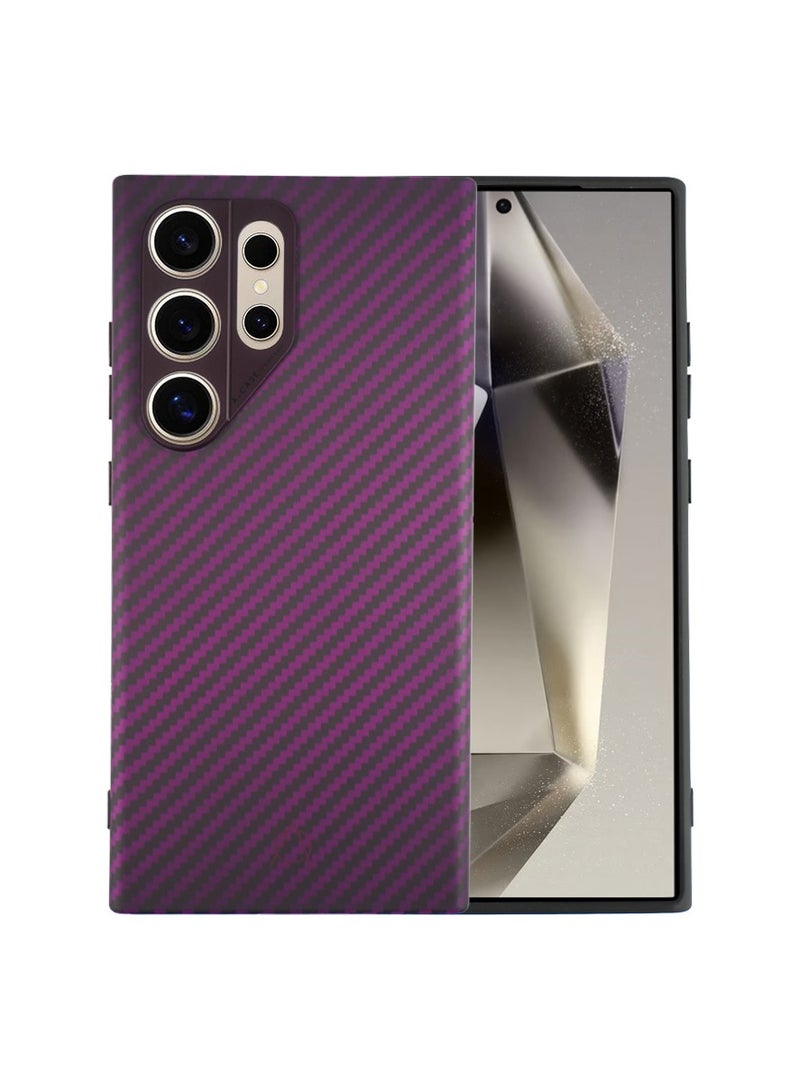 A-CASE for Samsung S24 Ultra Case Compatible with Magnetic, [Grade Drop Protection] Shockproof Protective Case for S24 Ultra 6.8 inch, 1500D Aramid Fiber Made Cover - Purple - Image 1