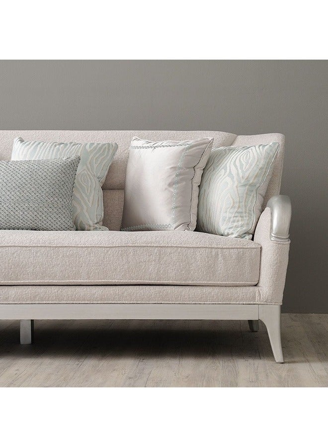 DANUBE HOME Busselton 3 Seater Fabric Sofa Three Seat Sofas Living Room Furniture For Home L 230 x W 91 x H 99 cm Grey - Image 3