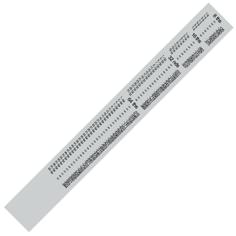 PEC Tools 6 Inch Machinist Pocket Ruler - Stainless Steel Rigid Ruler, 32nds and 64ths Graduations on Front, Decimal Equivalents Chart on Back, Made in USA - Image 2