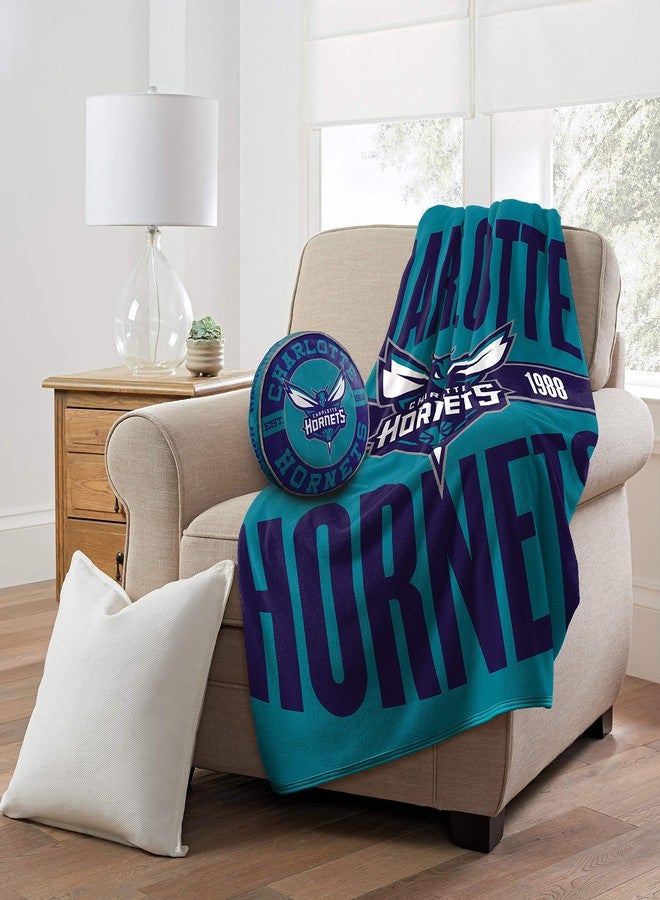 Northwest 1NBA148000031RET Company Charlotte Hornets 15" Travel Cloud Pillow, One Size, Multicolor - Image 3